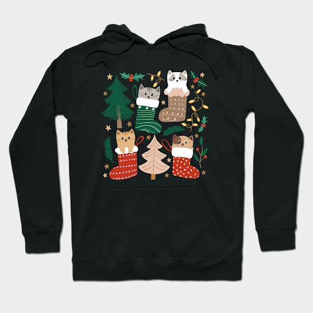 Feline The Christmas Spirit Hoodie by tangerinetane